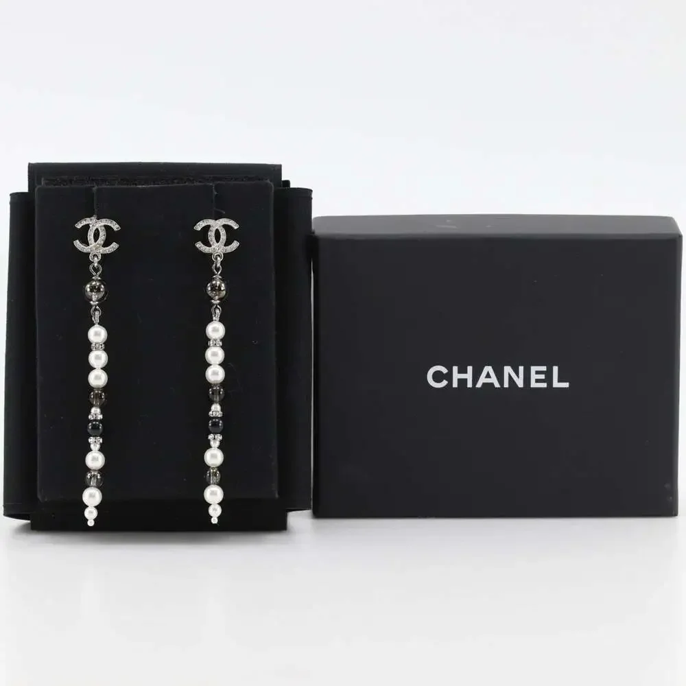 Chanel Cc Logo Clip-On Earrings Metal #266429C11B